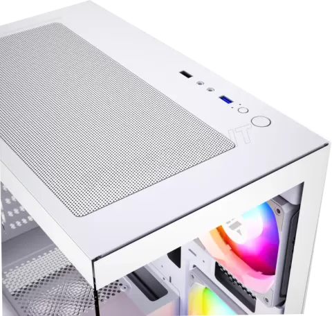 Photo de Boitier Mini Tour Micro ATX XYZ Titanium View Lite RGB avec panneaux vitrés (Blanc)