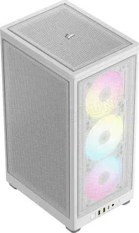 Photo de Boitier Mini Tour Mini-ITX Corsair iCue 2000D Airflow RGB (Blanc)