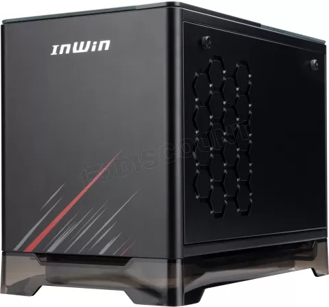 Photo de Boitier Mini Tour Mini ITX InWin A1 Plus Phantom Gaming Edition RGB avec panneau vitré + Alimentation 650W (Noir)