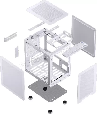 Photo de Boitier Mini Tour Mini-ITX Jonsbo C6-ITX (Blanc)