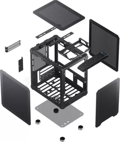 Photo de Boitier Mini Tour Mini-ITX Jonsbo C6-ITX (Noir)