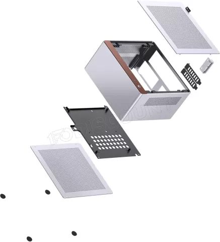 Photo de Boitier Mini Tour Mini-ITX Jonsbo NV10 (Argent)