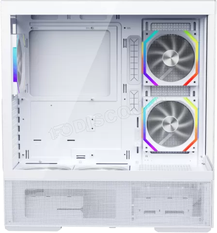 Photo de Boitier Moyen Tour ATX 1stPlayer CV7 RGB avec panneaux vitrés (Blanc)
