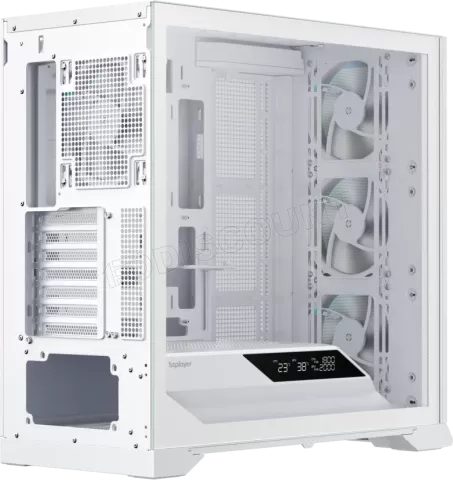 Photo de Boitier Moyen Tour ATX 1stPlayer GP8 RGB avec panneau vitré (Blanc)
