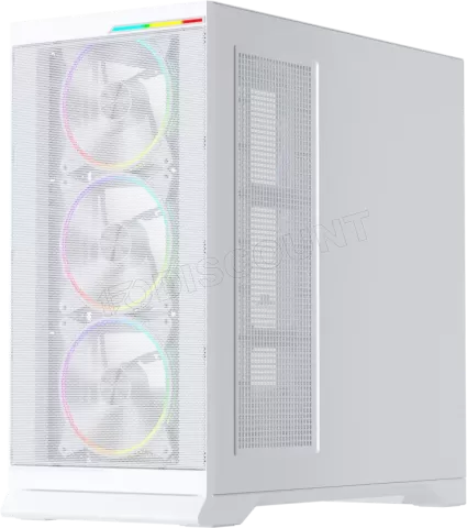 Photo de Boitier Moyen Tour ATX 1stPlayer GP8 RGB avec panneau vitré (Blanc)