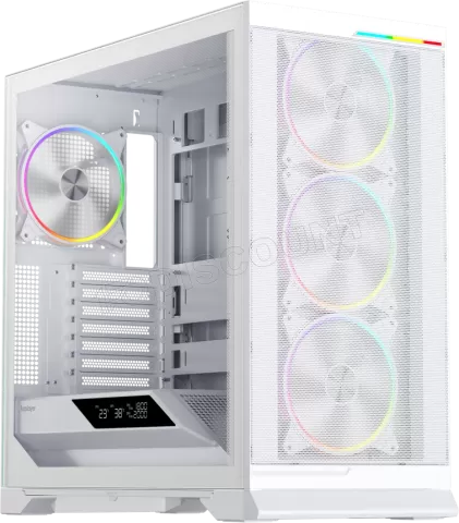 Photo de Boitier Moyen Tour ATX 1stPlayer GP9 RGB avec panneau vitré (Blanc)