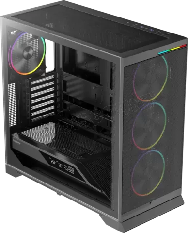 Photo de Boitier Moyen Tour ATX 1stPlayer GP9 RGB avec panneau vitré (Noir)