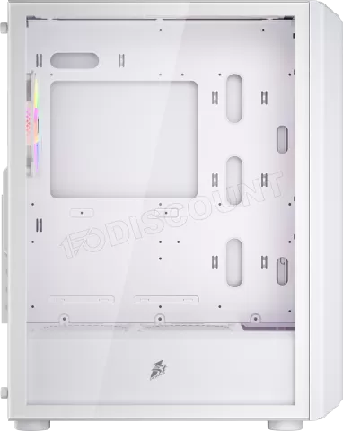 Photo de Boitier Moyen Tour ATX 1stPlayer H6 RGB avec panneau vitré (Blanc)