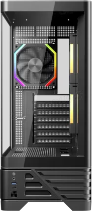 Photo de Boitier Moyen Tour ATX 1stPlayer MC8 RGB avec panneaux vitrés (Noir)