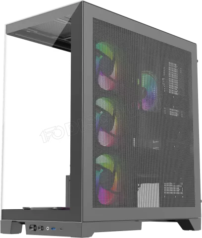 Photo de Boitier Moyen Tour ATX 1stPlayer Mi8 RGB avec panneaux vitrés (Noir)