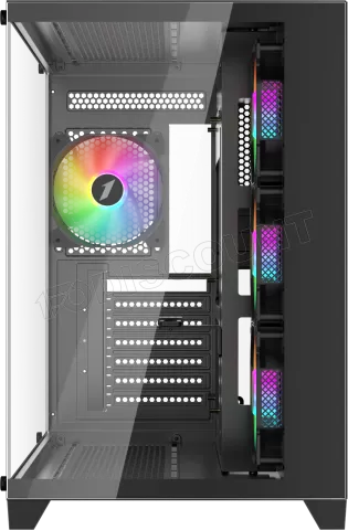 Photo de Boitier Moyen Tour ATX 1stPlayer MV8-TP RGB  avec panneaux vitrés (Noir)