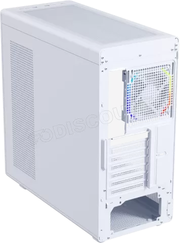 Photo de Boitier Moyen Tour ATX 1stPlayer PB8 RGB avec panneaux vitrés (Blanc)