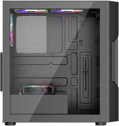 Photo de Boitier Moyen Tour ATX 1stPlayer Trilobite T7-P RGB avec panneau vitré (Noir)