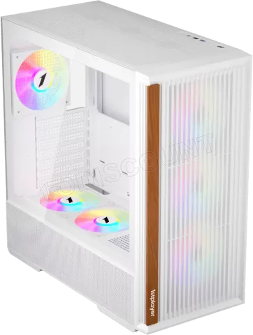 Photo de Boitier Moyen Tour ATX 1stPlayer WD7 avec panneau vitré (Blanc)