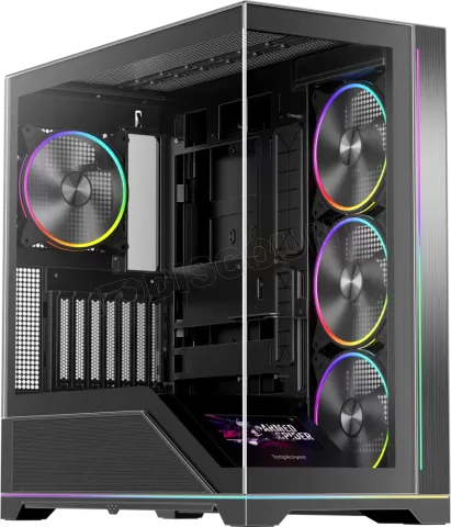 Photo de Boitier Moyen Tour ATX 1stPlayer WP8 RGB avec panneaux vitrés (Noir)