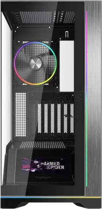 Photo de Boitier Moyen Tour ATX 1stPlayer WP8 RGB avec panneaux vitrés (Noir)