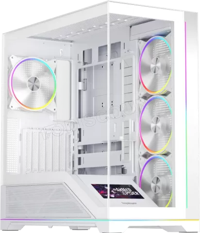 Photo de Boitier Moyen Tour ATX 1stPlayer WP9 RGB avec panneaux vitrés (Blanc)