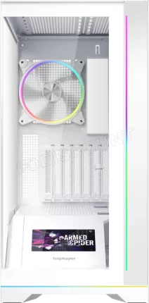 Photo de Boitier Moyen Tour ATX 1stPlayer WP9 RGB avec panneaux vitrés (Blanc)