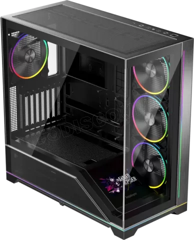 Photo de Boitier Moyen Tour ATX 1stPlayer WP9 RGB avec panneaux vitrés (Noir)