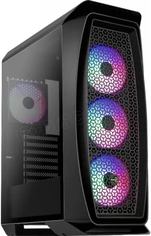 Photo de Boitier Moyen Tour ATX AeroCool Aero One Frost RGB avec panneau vitré (Noir)