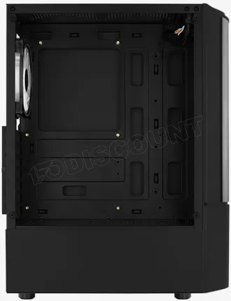 Photo de Boitier Moyen Tour ATX AeroCool Quantum v2 RGB avec panneaux vitrés (Noir)
