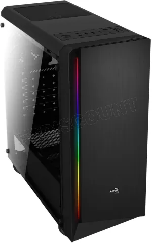 Photo de Boitier Moyen Tour ATX AeroCool Rift RGB avec panneau vitré (Noir)