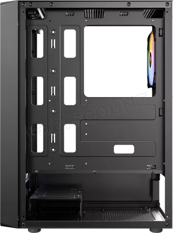 Photo de Boitier Moyen Tour ATX Antec AX26 Elite RGB avec panneau vitré (Noir)
