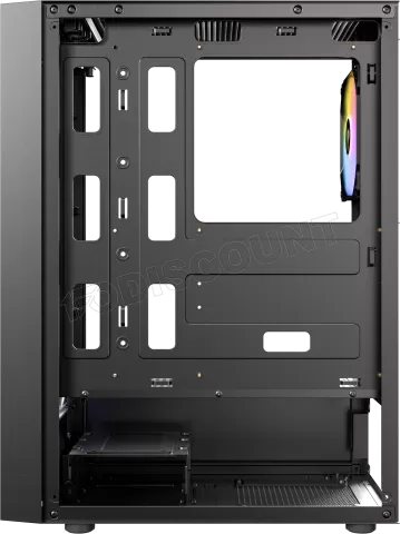 Photo de Boitier Moyen Tour ATX Antec AX27 Elite RGB avec panneau vitré (Noir)