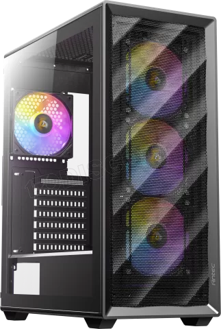 Photo de Boitier Moyen Tour ATX Antec AX85 RGB avec panneau vitré (Noir)