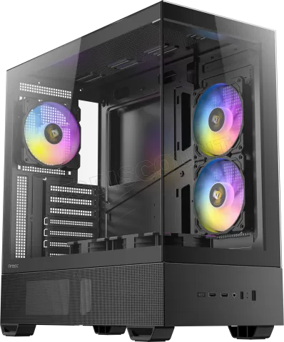 Photo de Boitier Moyen Tour ATX Antec CX705 RGB avec panneaux vitrés (Noir)