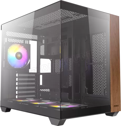 Photo de Boitier Moyen Tour ATX Antec CX800 Wood RGB avec panneaux vitrés (Noir)