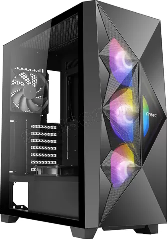 Photo de Boitier Moyen Tour ATX Antec Dark Fleet DF800 Flux RGB avec panneau vitré (Noir)