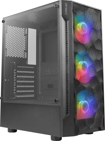 Photo de Boitier Moyen Tour ATX Antec NX260 RGB avec panneaux vitrés (Noir)