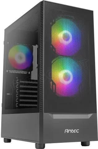 Photo de Boitier Moyen Tour ATX Antec NX410 RGB avec panneau vitré (Noir)