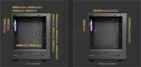 Photo de Boitier Moyen Tour ATX Antec P6 Neo avec panneau vitré (Noir)