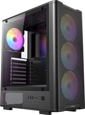 Photo de Boitier Moyen Tour ATX Antec VX310 RGB avec panneau vitré (Noir)