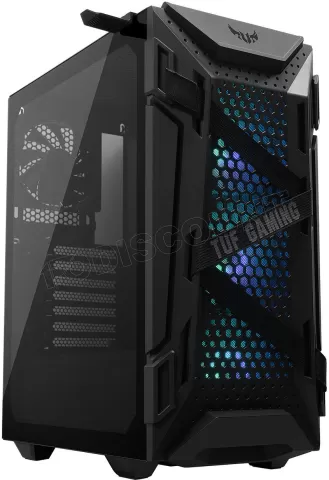 Photo de Boitier Moyen Tour ATX Asus Tuf Gaming GT301 RGB avec panneaux vitrés (Noir)