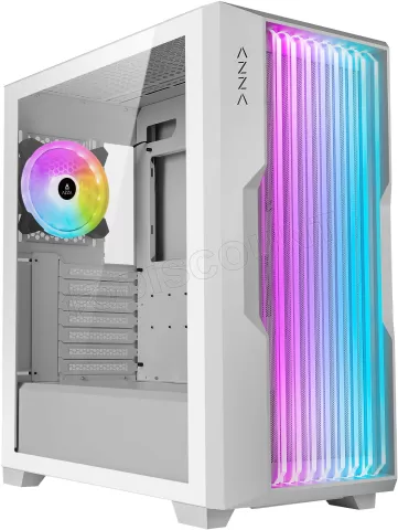 Photo de Boitier Moyen Tour ATX Azza Guardian RGB avec panneau vitré (Blanc)