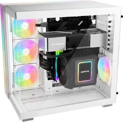 Photo de Boitier Moyen Tour ATX be quiet! Light Base 600 DX RGB avec panneaux vitrés (Blanc)