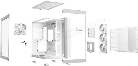 Photo de Boitier Moyen Tour ATX be quiet! Light Base 600 LX RGB avec panneaux vitrés (Blanc)