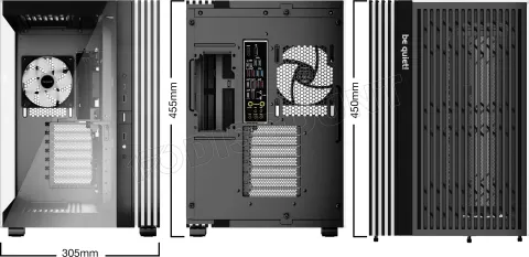 Photo de Boitier Moyen Tour ATX be quiet! Light Base 600 LX RGB avec panneaux vitrés (Noir)