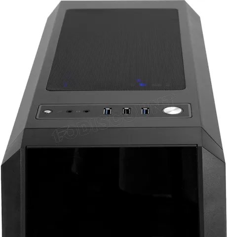 Photo de Boitier Moyen Tour ATX Chieftec Scorpion II GL-02B RGB avec panneaux vitrés (Noir)