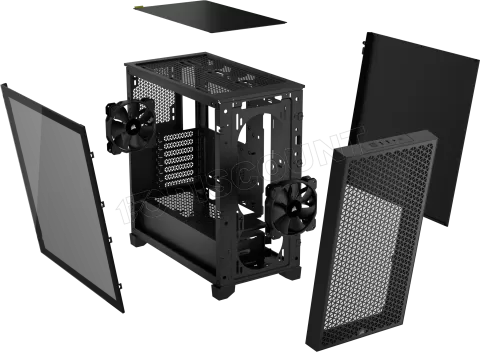 Photo de Boitier Moyen Tour ATX Corsair 3000D Airflow avec panneaux vitrés (Noir)