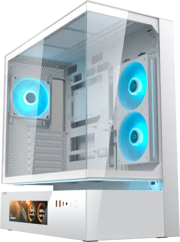 Photo de Boitier Moyen Tour ATX Cougar CFV235 Vision  RGB avec panneaux vitrés (Blanc)