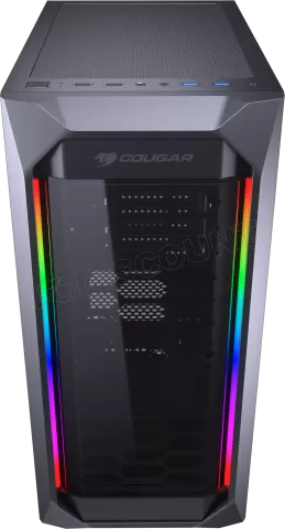 Photo de Boitier Moyen Tour ATX Cougar MX410 RGB avec panneaux vitrés (Noir)