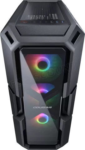 Photo de Boitier Moyen Tour ATX Cougar MX440-G RGB avec panneaux vitrés (Noir)