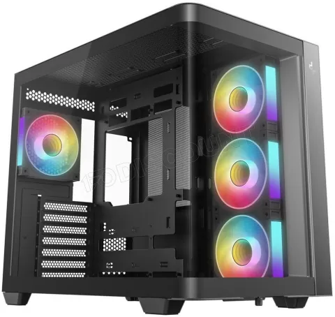Photo de Boitier Moyen Tour ATX DeepCool CG530U 4F RGB avec panneaux vitrés (Noir)