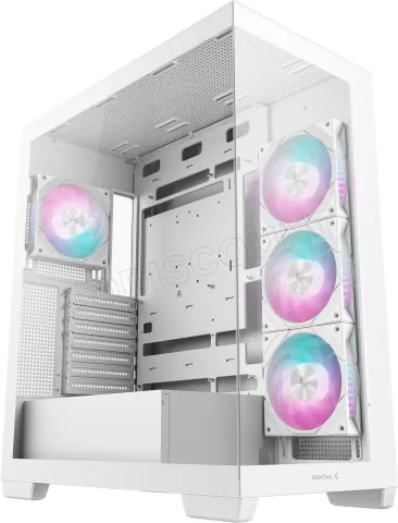 Photo de Boitier Moyen Tour ATX DeepCool CG580 4F RGB avec panneaux vitrés (Blanc)
