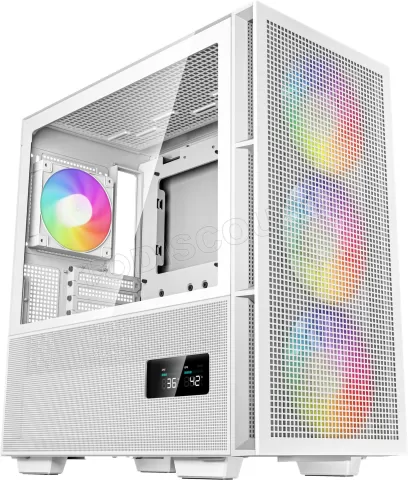 Photo de Boitier Moyen Tour ATX DeepCool CH560 RGB avec panneau vitré (Blanc)