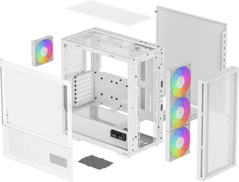 Photo de Boitier Moyen Tour ATX DeepCool CH560 RGB avec panneau vitré (Noir)